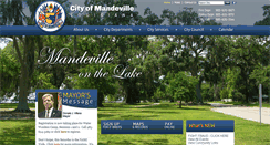 Desktop Screenshot of cityofmandeville.com