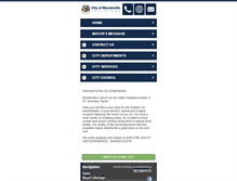 Tablet Screenshot of cityofmandeville.com